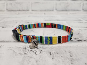 Crazy Stripes 3/8" Cat Collar