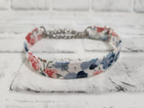 Ditzy Floral 5/8" X-Small Chain Martingale Collar  9"-11"