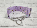 Unicorn Dreams 2" Medium Chain Martingale Collar 12"-19"