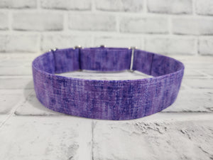 Purple 1.5" Large Martingale Dog Collar 17"-24"