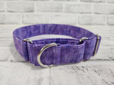 Purple 1.5" Large Martingale Dog Collar 17"-24"