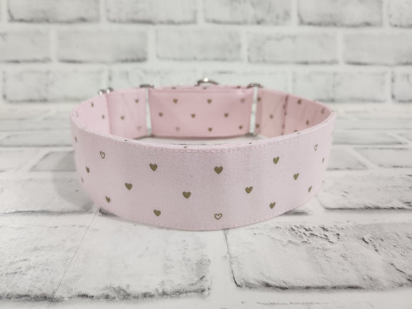 Pink with Gold Hearts 2