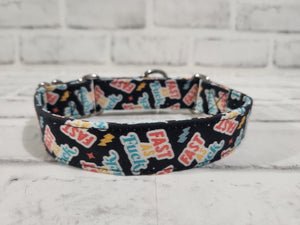 Fast As F*ck 1" X-Small Martingale Collar  9"-11"