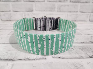 Birch Tree Two Tone 2" Large Martingale Dog Collar 17"-24"