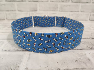 Puppy Bones 2" XL Martingale Dog Collar 17"-28"
