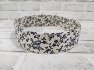 Vintage Floral 2" XL Martingale Dog Collar 17"-28"
