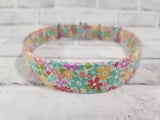 Retro Floral 1" Large Martingale Collar 17"-24"
