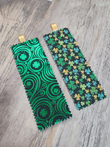 Metallic Shamrock Bookmark