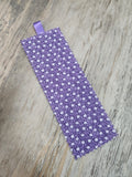 Tiny Floral on Purple Bookmark
