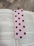 Pink and Brown Polka Dot Bookmark
