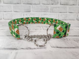 St. Patrick's Day Beer Mug 1.5" XL Chain Martingale Collar 17"-28"