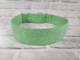 Soft Green Swirl 2" XL Martingale Dog Collar 17"-28"