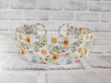 Watercolor Floral 2" Large Chain Martingale Collar 17"-24"