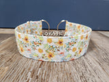 Watercolor Floral 2" Large Chain Martingale Collar 17"-24"