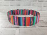 Mexican Blanket 1.5" Large Martingale Dog Collar 17"-24"