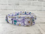 Daisies on Purple 1" Medium Martingale Collar 12"-19"