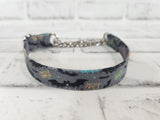 Bat Sh*t Crazy 5/8" X-Small Chain Martingale Collar  9"-11"