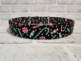 Christmas Candy 1.5" XL Martingale Collar 19"-28"