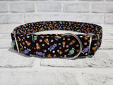 Halloween Candy 1.5" XL Martingale Collar 19"-28"