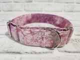 Gold Crackle 1.5" Medium Martingale Collar 12"-19"