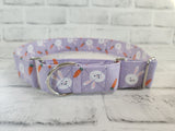 Easter Bunny Purple 1.5" XL Martingale Collar 17"-28"