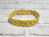 Glitter Bees 1" Medium Martingale Collar 12"-19"