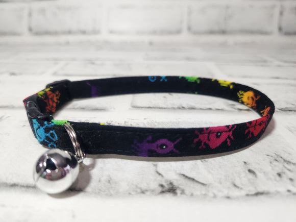 Space Invaders Cat Collar 3/8