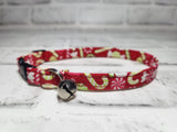Holiday Candy Cat Collar 3/8"