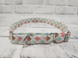 Coral and Mint 3/4" Medium Martingale Collar 12"-19"
