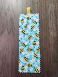 Bee on Blue Bookmark