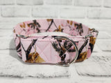 Pink Camo 1.5" Medium Martingale Collar 12"-19"