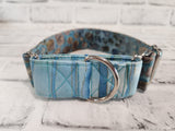Ocean Floor Two-Tone 1.5" Small Martingale Collar 10"-15"