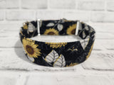 Vintage Sunflower 1.5" Medium Martingale Collar 12"-19"