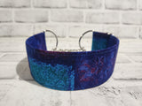 Blue and Purple 2" Medium Chain Martingale Collar 12"-19"