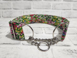 Wild Flower Fields 2" Large Chain Martingale Collar 17"-24"