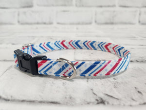 Stars and Stripes 1/2" X-Small Buckle Collar  7"-11"