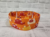Orange Kitty 2" Medium Martingale Collar 12"-19"