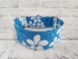 Blue Hawaiian 1.5" Small Martingale Collar 10"-15"
