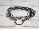 Fairytale Unicorns 1" Medium Chain Martingale Collar 12"-19"