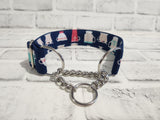 Teacup 1.5" Medium Chain Martingale Dog Collar 12"-19"