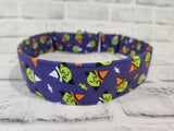Witches 1.5" Large Martingale Dog Collar 17"-24"