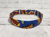 Comic Book 1" Medium Martingale Collar 12"-19"