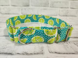 Lime 1.5" Large Martingale Dog Collar 17"-24"