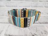 Manly Stripes 1.5" X-Small Martingale Collar  9"-11"