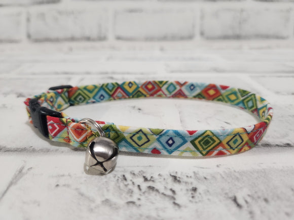 Colorful Cat Collar 3/8