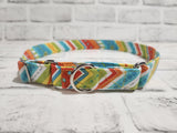 Summer Chevron 1" XL Martingale Collar 19"-28"