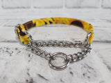 Sunflower 1/2" X-Small Chain Martingale Collar  9"-11"
