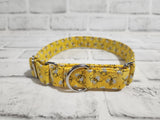 Glitter Bees 1" Medium Martingale Collar 12"-19"