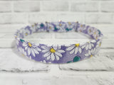 Purple Daisy 1" Large Martingale Collar 17"-24"