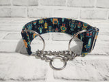 Robot 2" Medium Chain Martingale Collar 12"-19"